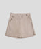 Γυναικείο Skort με Κουμπιά Basic Line σε 3 Αποχρώσεις-Γκρι - Μπεζ-Small