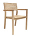 Πολυθρόνα από Teak Grade B' Abenaa 57x57x85cm