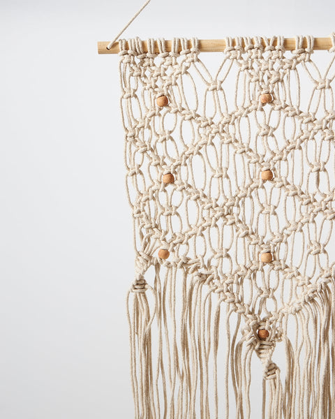 Boho Διακοσμητικό Τοίχου Macrame 3 Πλεξούδες Anusha 40x70cm