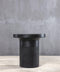 Κυλινδρικό Τραπεζάκι από Fiberglass & Τσιμεντοκονία Charcoal 50x50cm