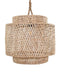 Rattan Φωτιστικό Κέλυφος Οροφής Danish 50x50x45cm