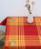 Τραπεζομάντηλο Fraoula-Κόκκινο-2 ατόμων-85x85cm