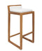 Ψηλό Σκαμπώ Teak με Μαξιλάρι Gravity 46x44x87cm