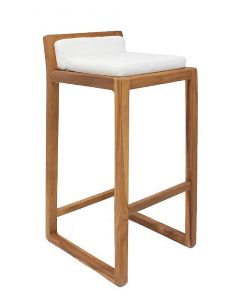 Ψηλό Σκαμπώ Teak με Μαξιλάρι Gravity 46x44x87cm