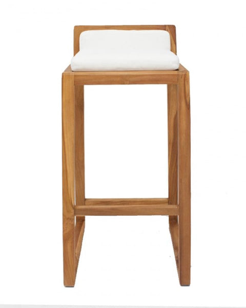 Ψηλό Σκαμπώ Teak με Μαξιλάρι Gravity 46x44x87cm