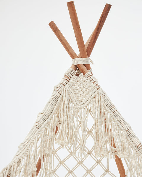 Boho Μακραμέ Διακοσμητική Τέντα Teepee Hale 122x122cm