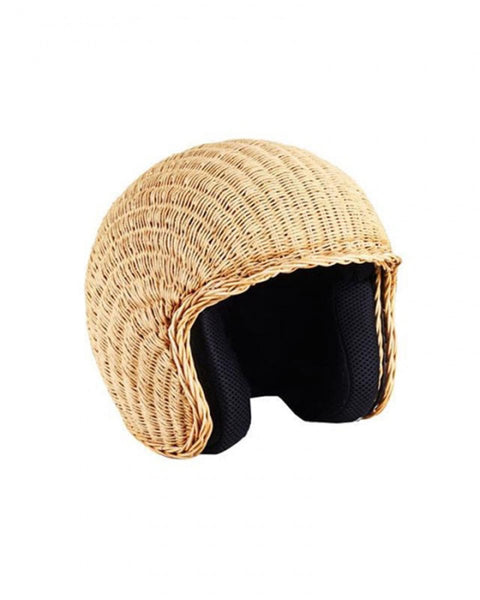 Διακοσμητικό Κράνος απο Φυσικό Rattan Helmet 23x32x25cm