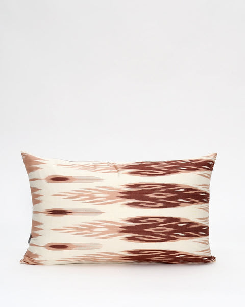 Διακοσμητική Μαξιλαροθήκη Αργαλειού Boho Ikat-Καφέ