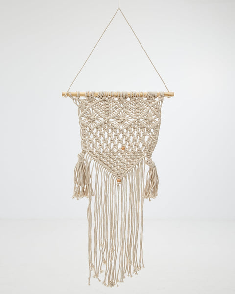 Boho Διακοσμητικό Τοίχου Macrame με Φούντες Ishara 40x70cm
