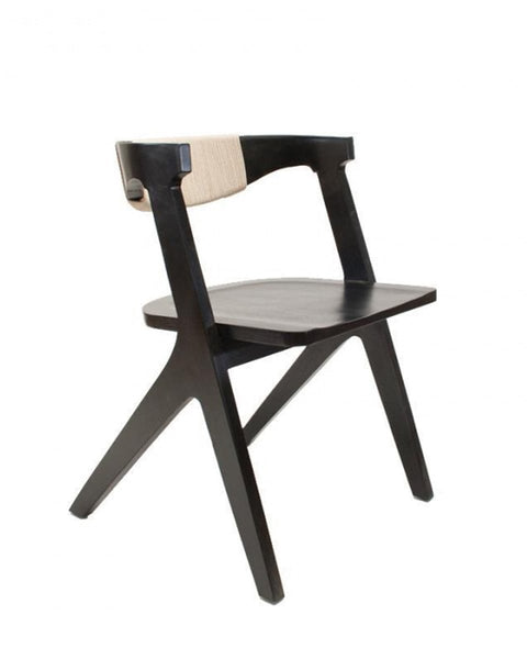Μαύρη Καρέκλα από Teak Timon 59x53x76cm