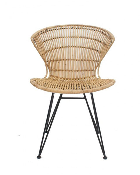 Πολυθρόνα από Φυσικό Rattan Kessie 57x56x84cm