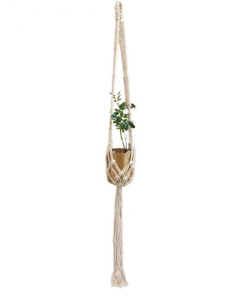 Boho Βαμβακερό Χειροποίητο Macrame Για Γλάστρα Motta 140cm