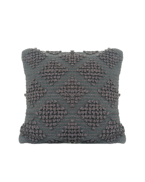 Boho 3d Ανάγλυφη Διακοσμητική Μαξιλαροθήκη Soragia σε 5 Αποχρώσεις 45x45cm-Ανθρακί