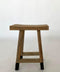 Σκαμπώ Teak με Μαύρα Πόδια New Antik 42x25x54cm