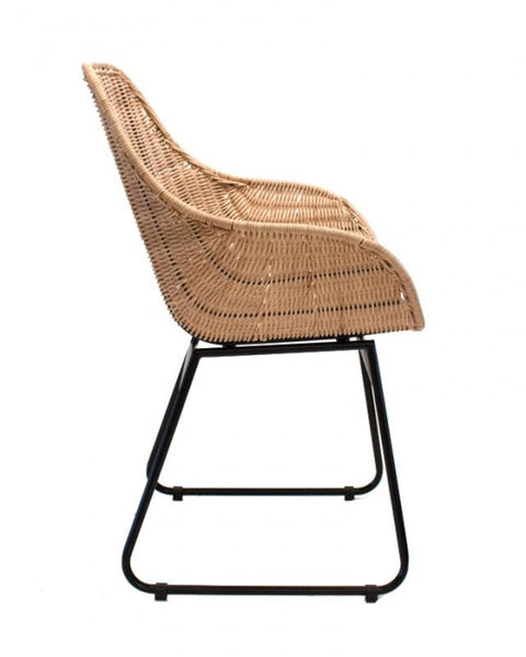 Πολυθρόνα από Φυσικό Rattan Londres 64x54.5x88.5cm