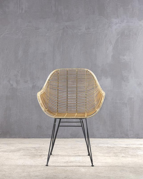 Πολυθρόνα από Φυσικό Rattan Rotang II 65x53x91cm