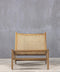 Lounge Natural Ξύλινη Πολυθρόνα Vimet 54x69x63cm