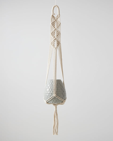 Boho Βαμβακερό Χειροποίητο Macrame Για Γλάστρα Cedar 99cm