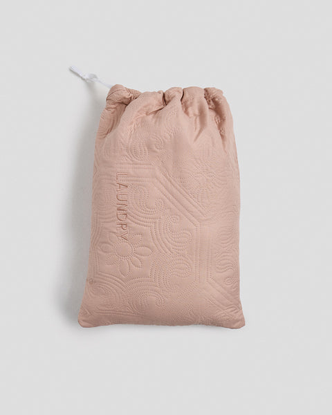 Microsilk Σάκος Απλύτων με Κέντημα Laundry Bag Nomas σε 4 Αποχρώσεις &amp; 2 Διαστάσεις-Σομόν-30x50cm