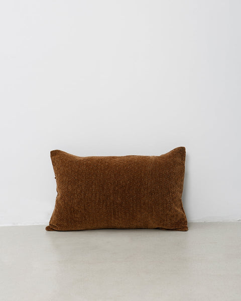 Σενίλ Κυψελωτή Μαξιλαροθήκη Ellys-Σοκολά-35x45cm