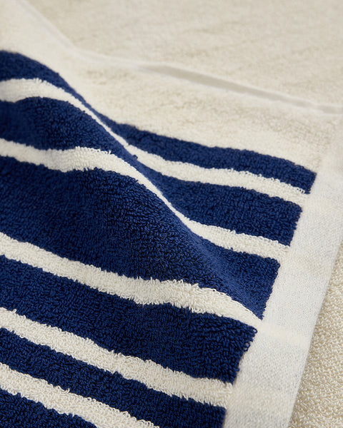 Βαμβακερή Πετσέτα με Μπλε Ρίγες Katy Stripes 30x50cm 650gsm