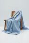 3D Ζακάρ Κουβερλί Κουβέρτα Γεωμετρικό Pattern Augerinos-Blue Jean-Super Υπέρδιπλη