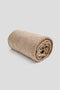 Βελουτέ Κουβέρτα Ανάγλυφη Coral Fleece Minthi 150x210cm-Μπεζ Σκούρο