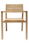 Πολυθρόνα από Teak Grade B' Abenaa 57x57x85cm