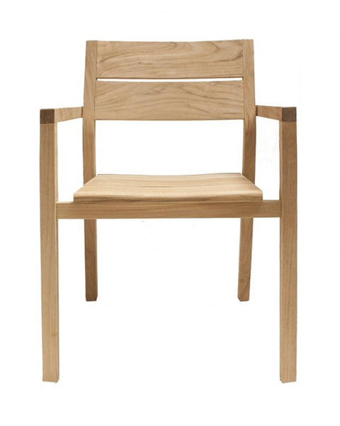 Πολυθρόνα από Teak Grade B' Abenaa 57x57x85cm