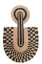 Boho Διακοσμητικό Τοίχου από Φύλλα Φοίνικα Abstract Mask Design 1 50x80cm σε 2 Αποχρώσεις