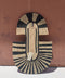 Boho Διακοσμητικό Τοίχου από Φύλλα Φοίνικα Abstract Mask Design 2 50x80cm σε 2 Αποχρώσεις