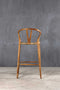 Σκαμπώ Από Teak με Φυσική Ψάθα Agathe 55x70x73cm