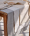 Λινή Τραβέρσα Runner με Αζούρ & Γαλλική Γωνία Amadora 50x150cm 3 Αποχρώσεις