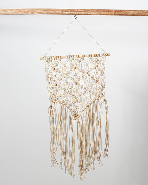 Boho Διακοσμητικό Τοίχου Macrame 3 Πλεξούδες Anusha 40x70cm