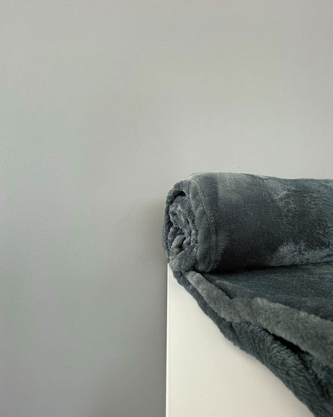 Βελουτέ Κουβέρτα Coral Fleece Μετρίου Πάχους Arctic 51 Αποχρώσεις 3 Διαστάσεις-Ανθρακί-Καναπέ | 120x160cm