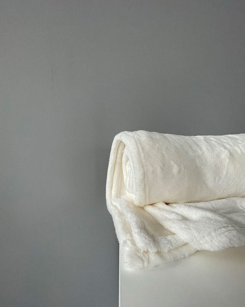Βελουτέ Κουβέρτα Fleece Μετρίου Πάχους Arctic-Εκρού-Υπέρδιπλη