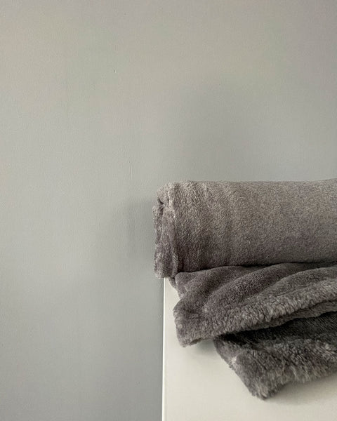 Βελουτέ Κουβέρτα Fleece Μετρίου Πάχους Arctic-Γκρι Σκούρο-Μονή
