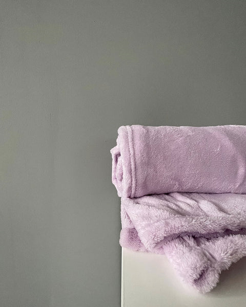 Βελουτέ Κουβέρτα Fleece Μετρίου Πάχους Arctic-Λιλά-Υπέρδιπλη