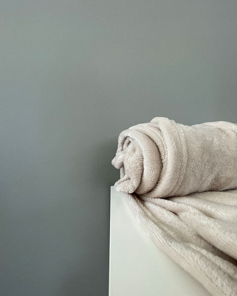 Βελουτέ Κουβέρτα Fleece Μετρίου Πάχους Arctic-Μπεζ-Μονή