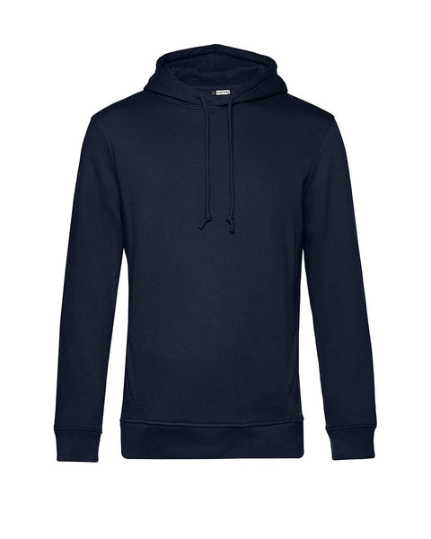 Unisex Βαμβακερό Φούτερ με Κουκούλα Basic Line 5 Αποχρώσεις-Μπλε Σκούρο-X Large
