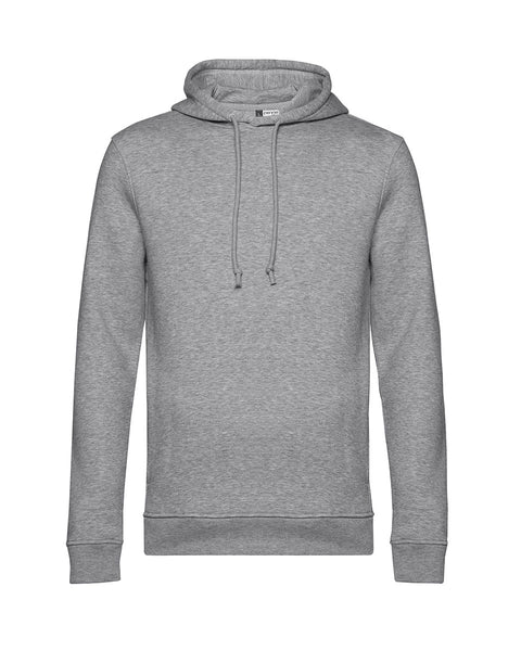 Unisex Βαμβακερό Φούτερ με Κουκούλα Basic Line 5 Αποχρώσεις-Γκρι-Small