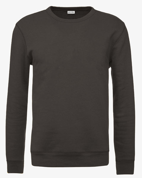 Unisex Βαμβακερό Φούτερ με Λαιμόκοψη Basic Line 5 Αποχρώσεις-Ανθρακί-Large