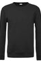 Unisex Βαμβακερό Φούτερ με Λαιμόκοψη Basic Line-Μαύρο-Medium