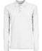 Unisex Μακρυμάνικη Μπλούζα Polo Basic Line 7 Αποχρώσεις-Άσπρο-Small
