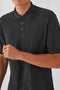 Unisex Βαμβακερή Κοντομάνικη Μπλούζα Polo Basic Line 5 Αποχρώσεις-Ανθρακί-X Small