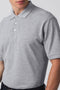 Unisex Βαμβακερή Κοντομάνικη Μπλούζα Polo Basic Line 4 Αποχρώσεις-Γκρι-Large