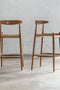 Ψηλό Σκαμπώ απο Ξύλο Teak Bilbao 50x50x100/73cm