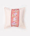 Λονέτα Διακοσμητική Μαξιλαροθήκη Ριγέ Φλοράλ Bolonia-Ροδακινί-40x40cm