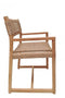 Πολυθρόνα Από Ξύλο Teak με Συνθετικό Κορδόνι Boxfresh 53x47x75cm
