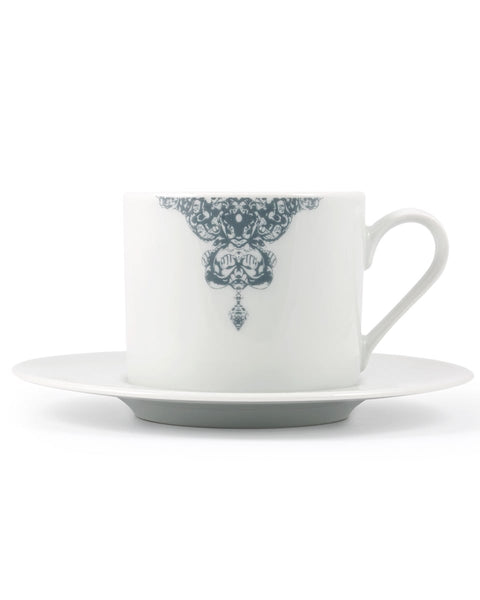 Κούπα Cappuccino με Πιατάκι Rotate Half Lace σε 2 Αποχρώσεις